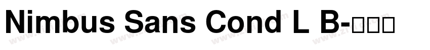 Nimbus Sans Cond L B字体转换